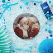 Küssen von Herrn und Frau Santa Claus Pappteller (Party)