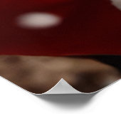 Küssen von Herrn und Frau Santa Claus Poster (Ecke)