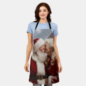 Küssen von Herrn und Frau Santa Claus Schürze (Getragen)