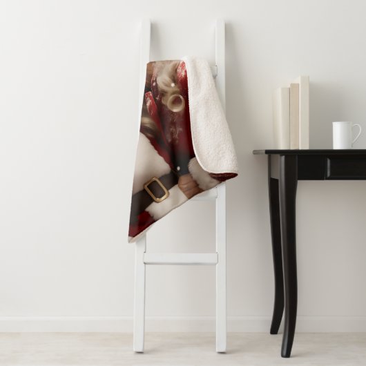 Küssen von Herrn und Frau Santa Claus Sherpadecke (Beispiel)