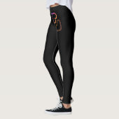 Küssen von Herz-Leggings Leggings (Links)