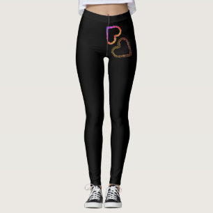 Küssen von Herz-Leggings Leggings