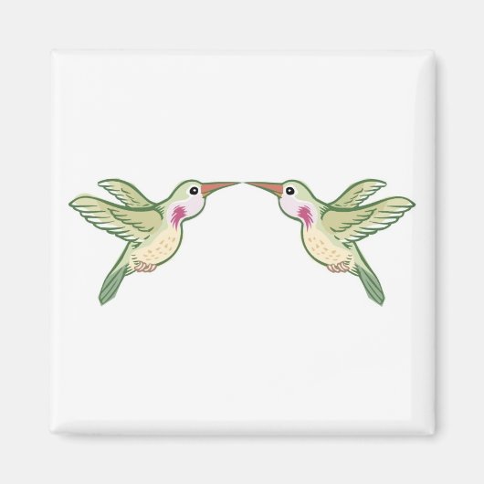 Küssen von Hummingbirds Magnet (Vorne)