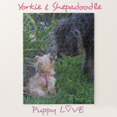 Küssen von Hunden Welpe Liebe Puzzle