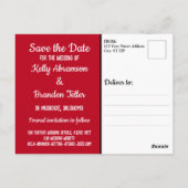 Küssen von Kälbern Hochzeit Speichern Sie das Datu Postkarte (Rückseite)