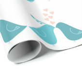 Küssen von Partridges Umschlagpapier Geschenkpapier (Rolleneckpunkt)