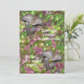 Küssen von Pilzen Einladung (Stehend Vorderseite)