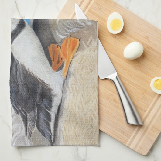 Küssen von Puffeln Geschirrtuch (Viertel Falte)