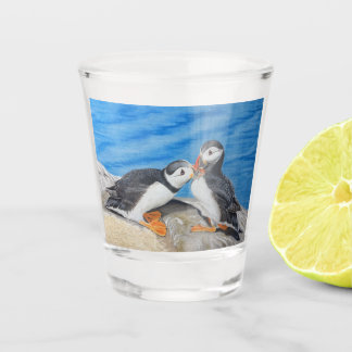 Küssen von Puffeln Schnapsglas