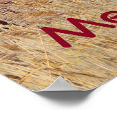 Küssen von Santa und Elch Poster (Ecke)