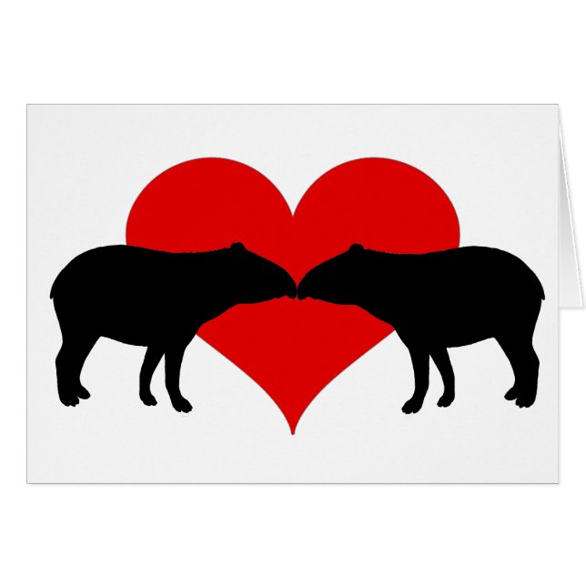 Küssen von Tapirs (Vorderseite (Horizontal))