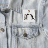 Küssende Gentoo Pinguine - Knopf Button (Beispiel)