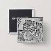 Küssende Paare, Illustration 'Roxburghe Balladen Button (Vorne & Hinten)