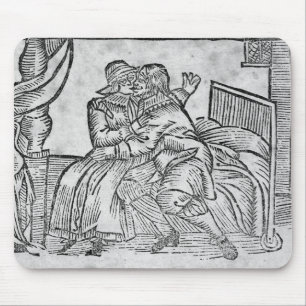 Küssende Paare, Illustration 'Roxburghe Balladen Mousepad