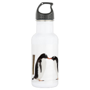 Küssende Pinguine - Wasserflasche