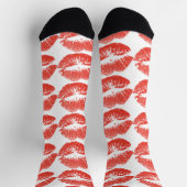 Küssende rote Lippen Thunder_Cove Socken (Oben)