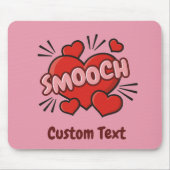 Küssender Comic-Soundeffekt Mousepad (Vorne)