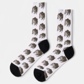 Küßender Frosch Socken (Linkes Detail)