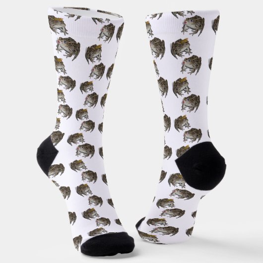 Küssender Frosch und Froschkönig Socken (Gewinkelt)