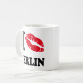 Kussherz BERLIN der Liebe I Kaffeetasse (Vorderseite Links)