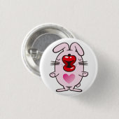 Küsskaninchen Button (Vorne & Hinten)