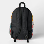 Kussmuster Bedruckter Rucksack (Rückseite)