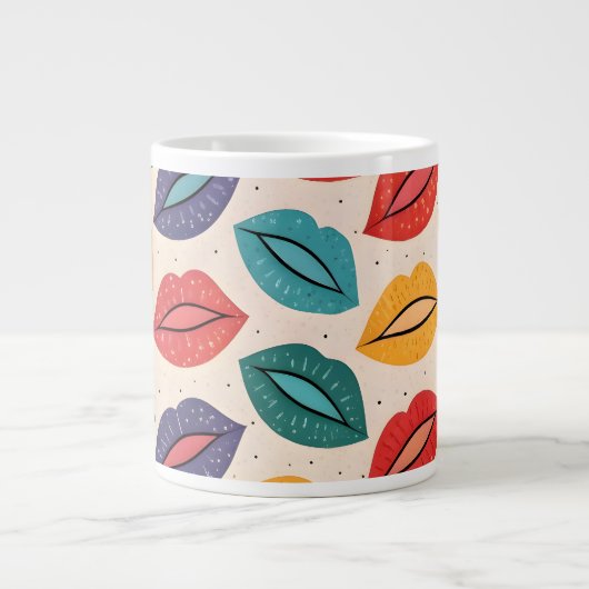 Kussmuster Jumbo-Tasse (Vorderseite)