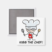 Küsst den Koch-Magneten Magnet (Vorderseite/Rückseite)