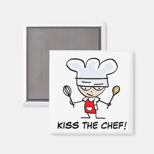 Küsst den Koch-Magneten Magnet (Vorderseite/Rückseite)