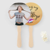 Küsst du meine "20er" Personalisiert Fächer (Vorne und Hinten)