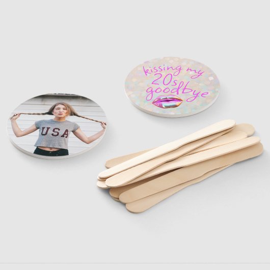 Küsst du meine "20er" Personalisiert Fächer (Non-assembled)