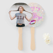 Küsst du meine "20er" Personalisiert Fächer (Vorne und Hinten)