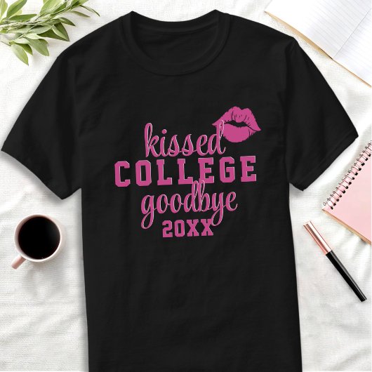 Küsste Uni Auf Wiedersehen Jahr Abschluss T-Shirt