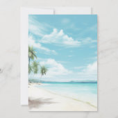 Küste Alles, was wir brauchen, ist Liebe Beach Hoc Einladung (Rückseite)