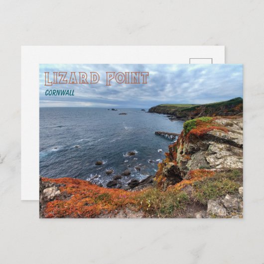 Küste am Lizard Point (Cornwall) Postkarte (Vorne/Hinten)