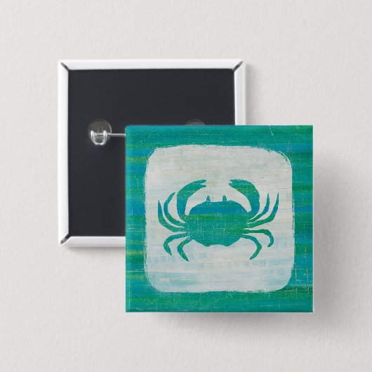 Küste | Aqua Crab Button (Vorne & Hinten)