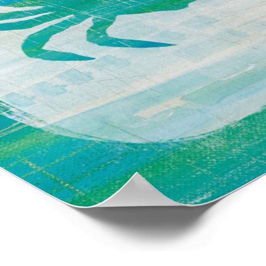 Küste | Aqua Crab Poster (Ecke)