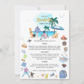 Küste Bachelor Party Wochenende Ausflug Einladung (Vorderseite)