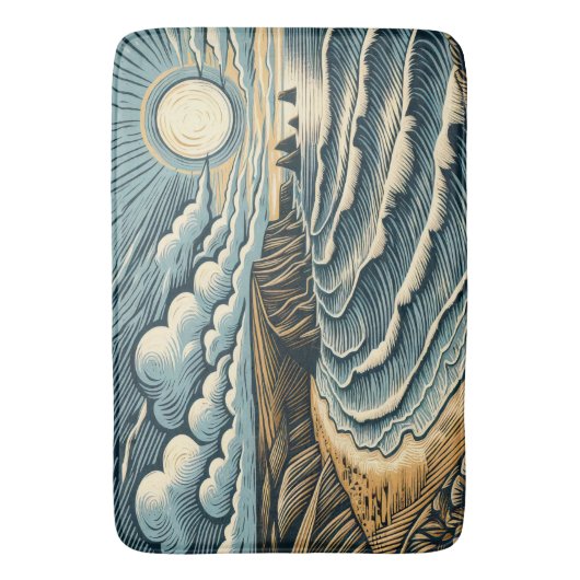 Küste Badematte (Vorderseite Vertikal)