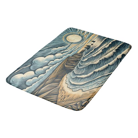 Küste Badematte (Schrägansicht)