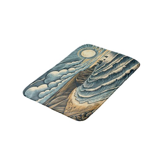 Küste Badematte (Schrägansicht)