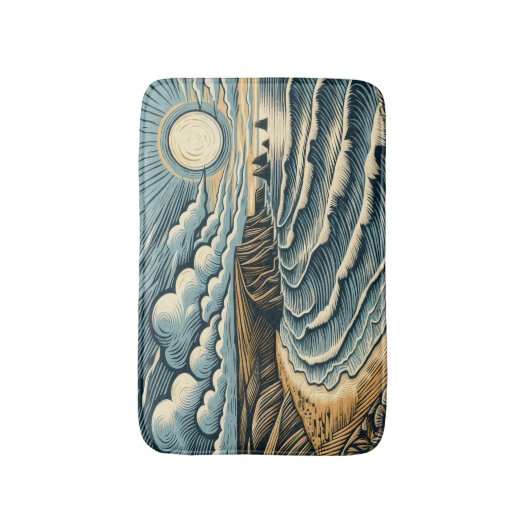 Küste Badematte (Vorderseite Vertikal)