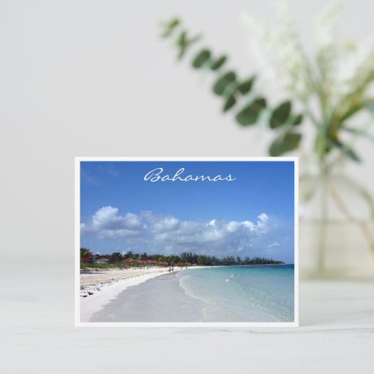 Küste Bahamas Postkarte (Stehend Vorderseite)