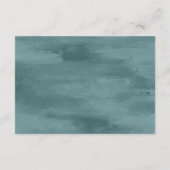 Küste | Beach Blue Nautical Wedding Empfang Begleitkarte (Rückseite)