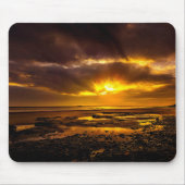 Küste bei Sonnenuntergang Mousepad (Vorne)