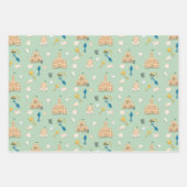 Küste Birthday Sandcastle Beach Seashell Geschenkpapier Set (Vorderseite 3)