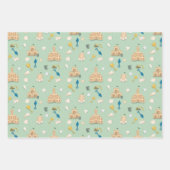 Küste Birthday Sandcastle Beach Seashell Geschenkpapier Set (Vorderseite 2)