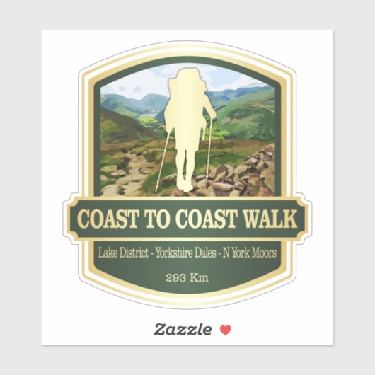 Küste bis Küste (B) Aufkleber (Blatt)