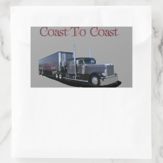 Küste bis Küste Rechteckiger Aufkleber (Tasche)