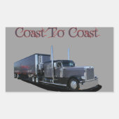 Küste bis Küste Rechteckiger Aufkleber (Vorderseite)